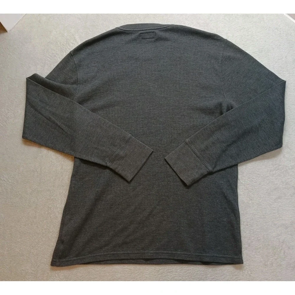Polo Ralph Lauren Sleepwear Long Sleeve Knit Shirt Men's Large Gray Sleep Pony